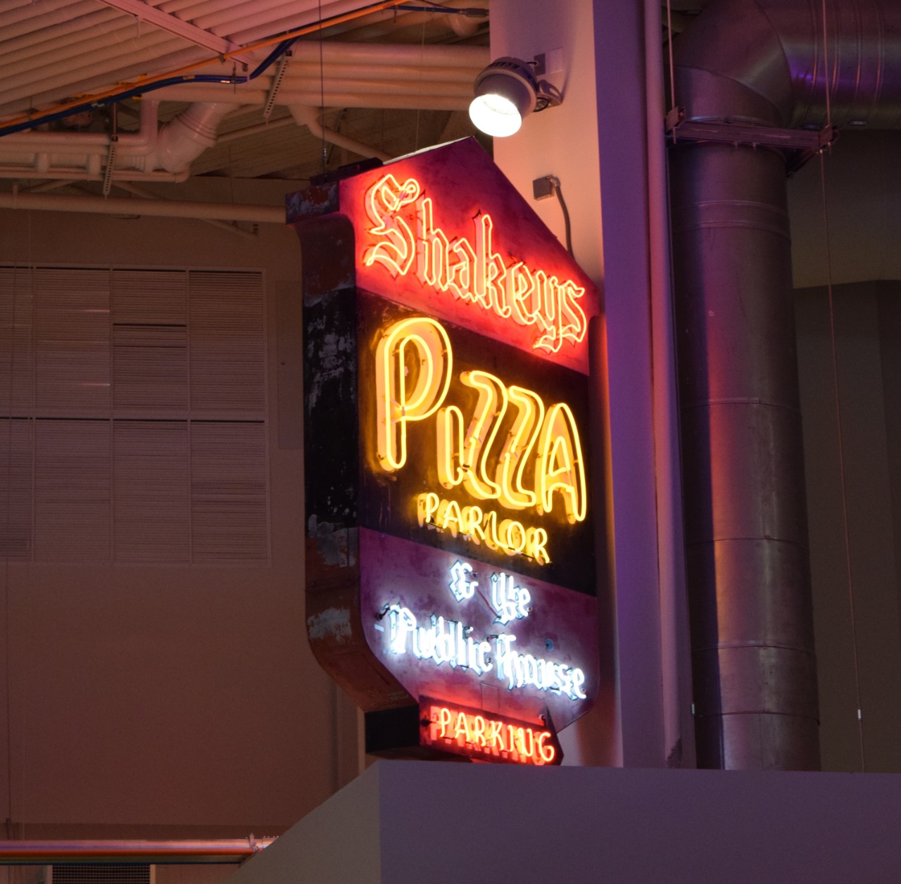 Neon Sign for Shakey's Pizza Parlor