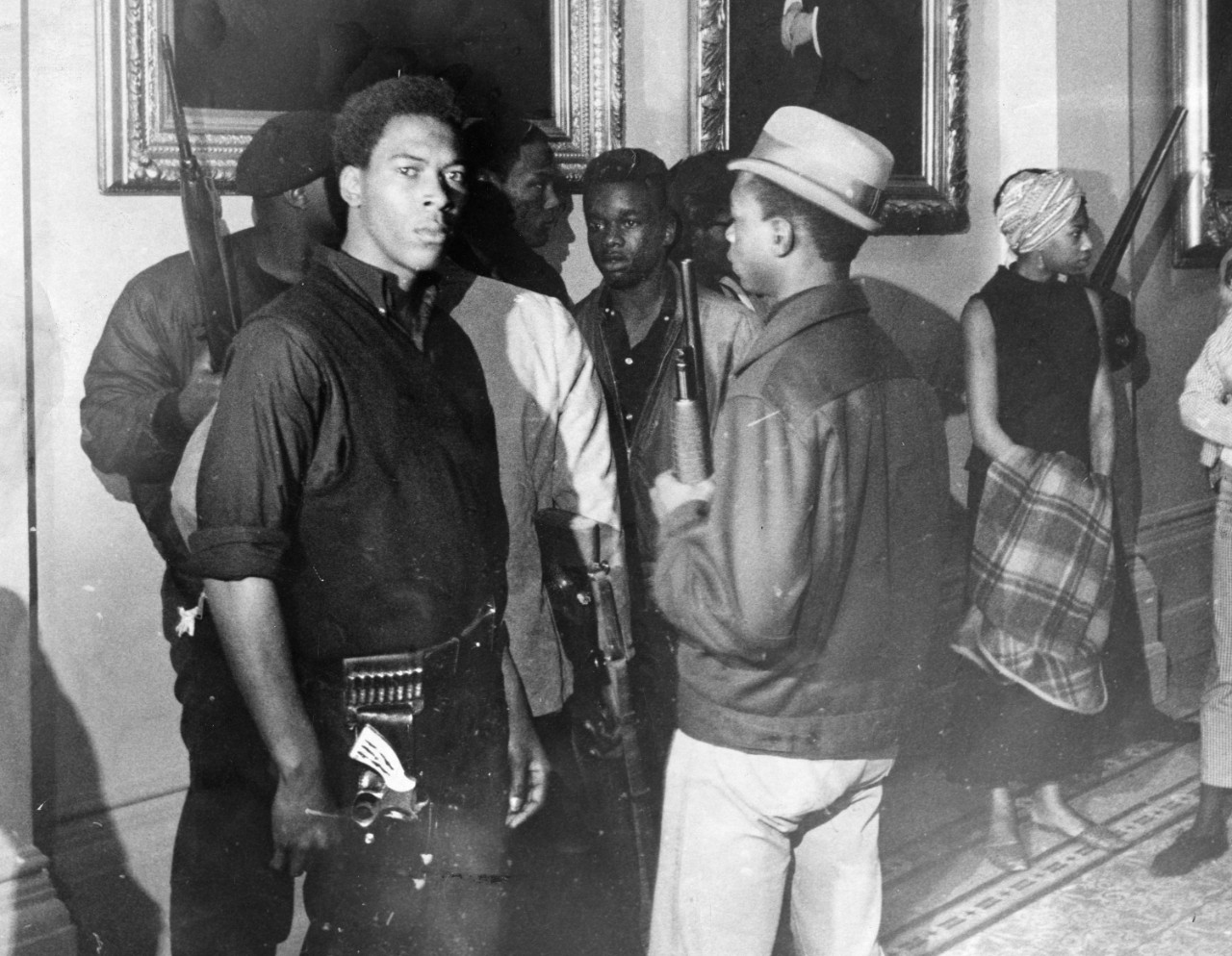 Black Panthers marched into the California state assembly chamber